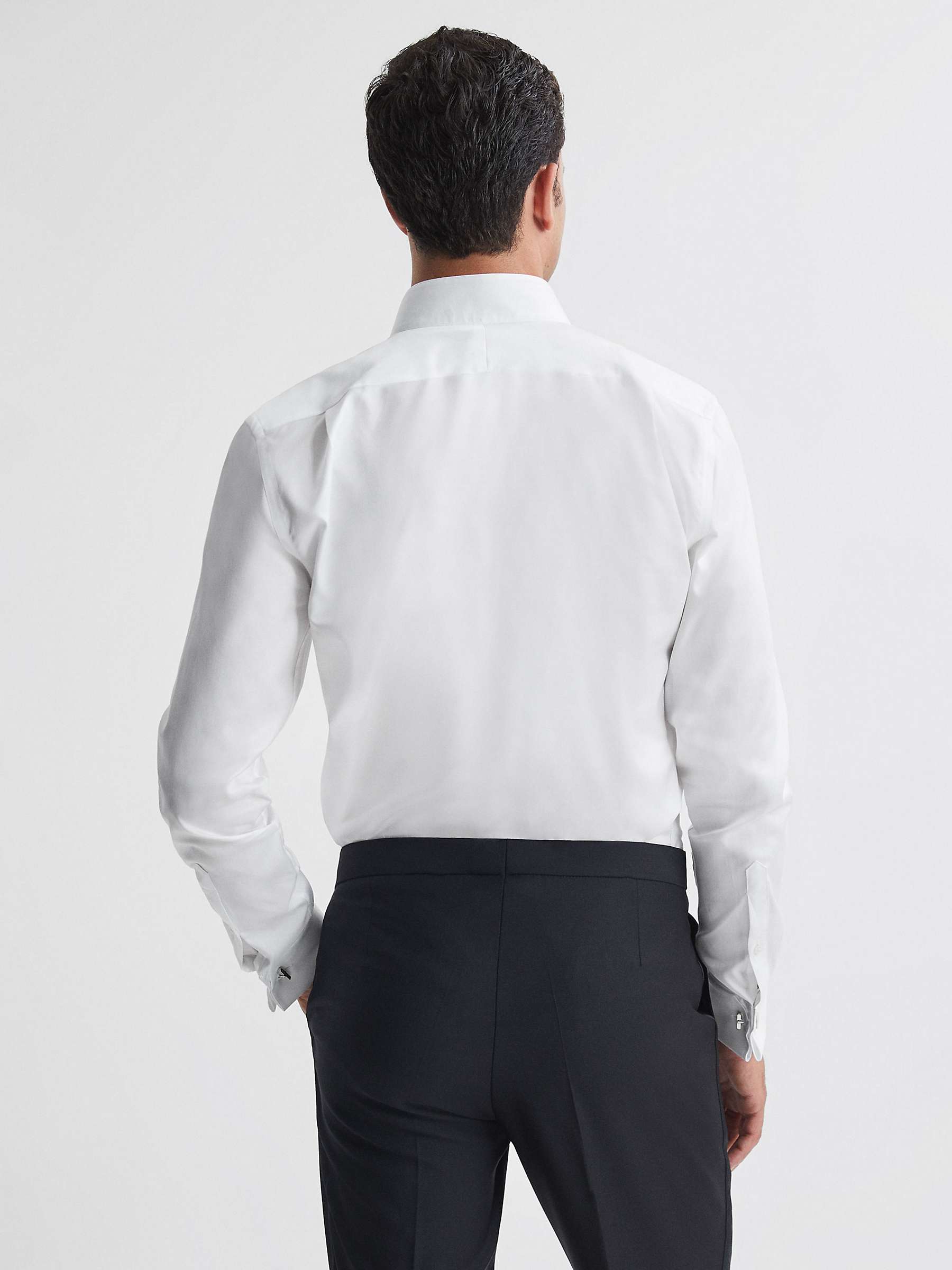 Buy Reiss Fitzrovia Long Sleeve Wingtip Plea Shirt, White Online at johnlewis.com