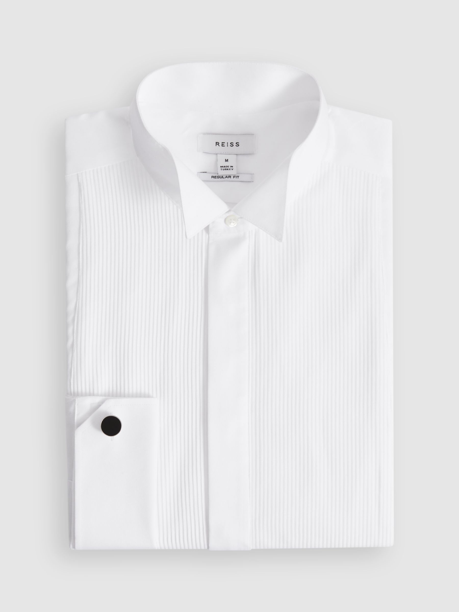 Reiss Fitzrovia Long Sleeve Wingtip Plea Shirt, White, XS