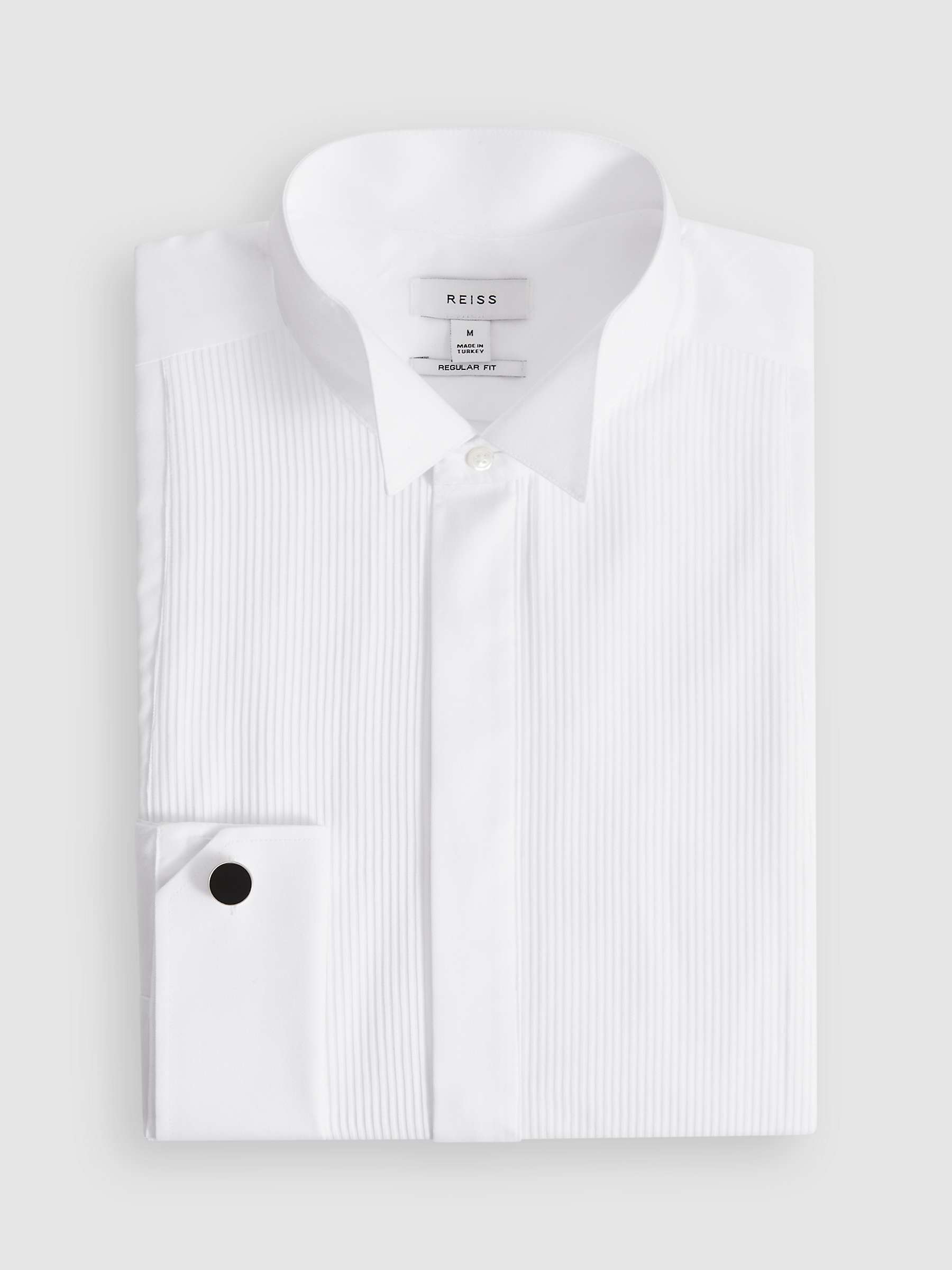 Buy Reiss Fitzrovia Long Sleeve Wingtip Plea Shirt, White Online at johnlewis.com