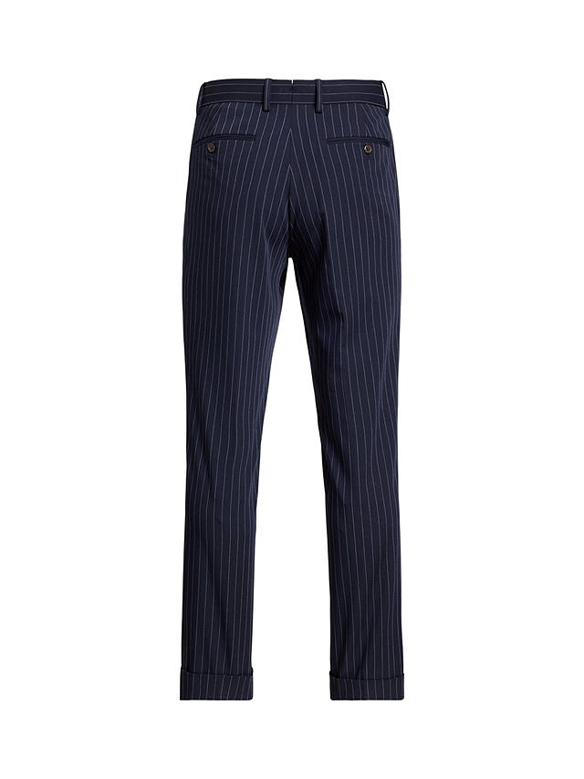 Ralph Lauren Polo Ralph Lauren Chester Tailored Fit Twill Suit Trousers, Navy/Grey