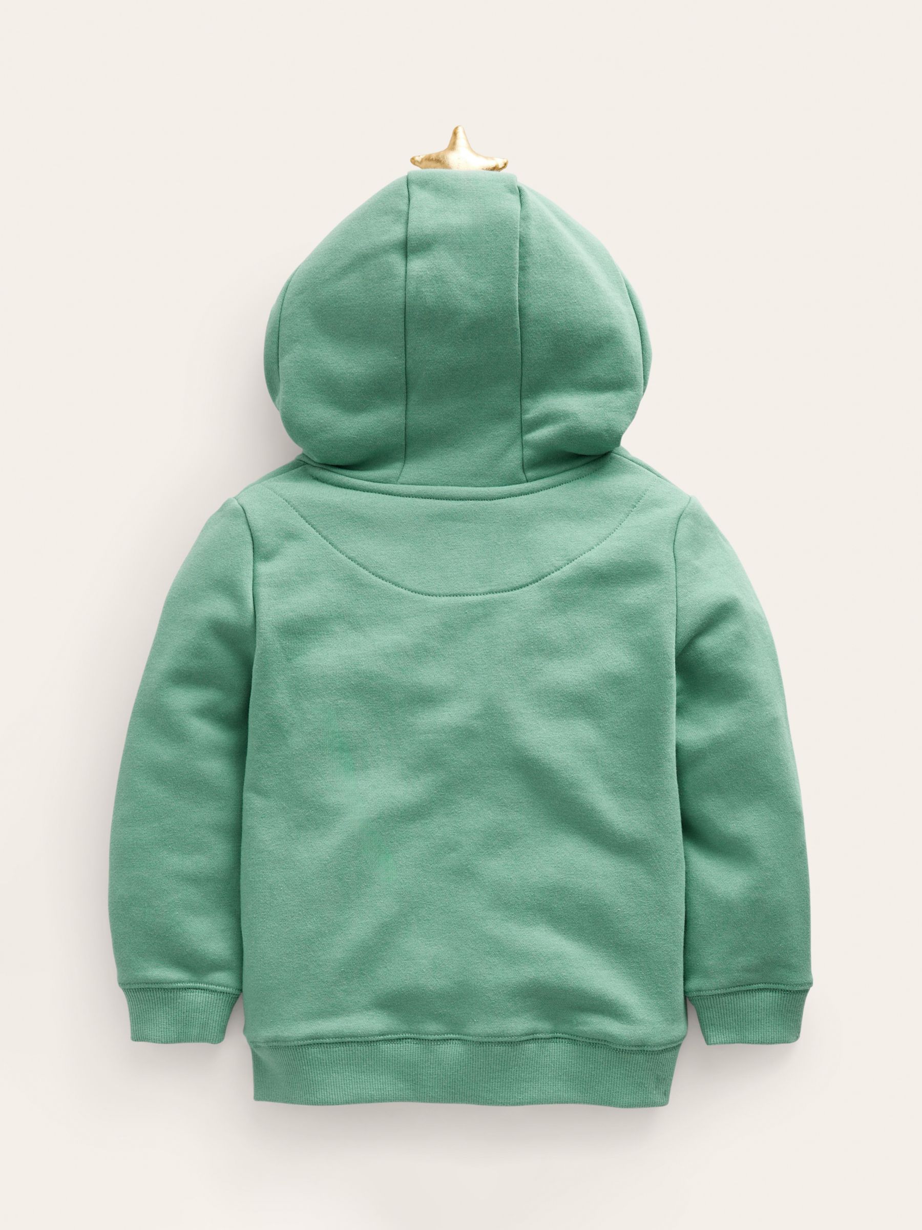 Mini Boden Kids' Novelty Christmas Tree Hooded Sweatshirt, Csarite