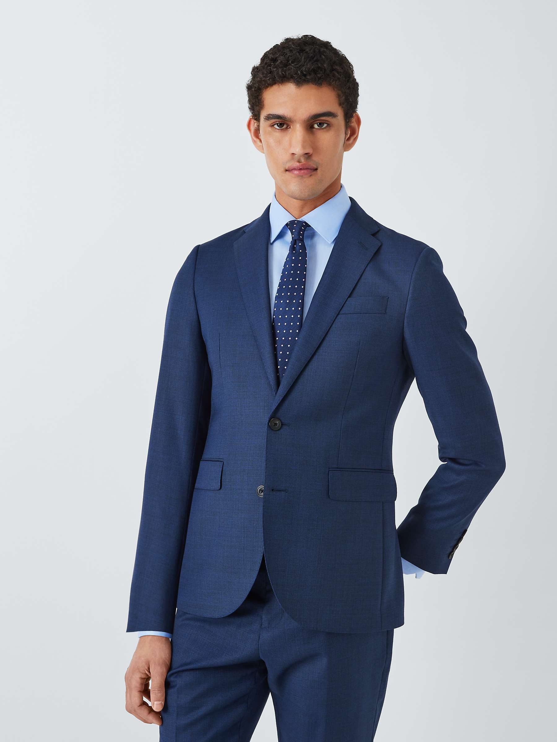 Buy John Lewis Clarendon Regular Fit Wool Suit Jacket, Royal Blue Online at johnlewis.com