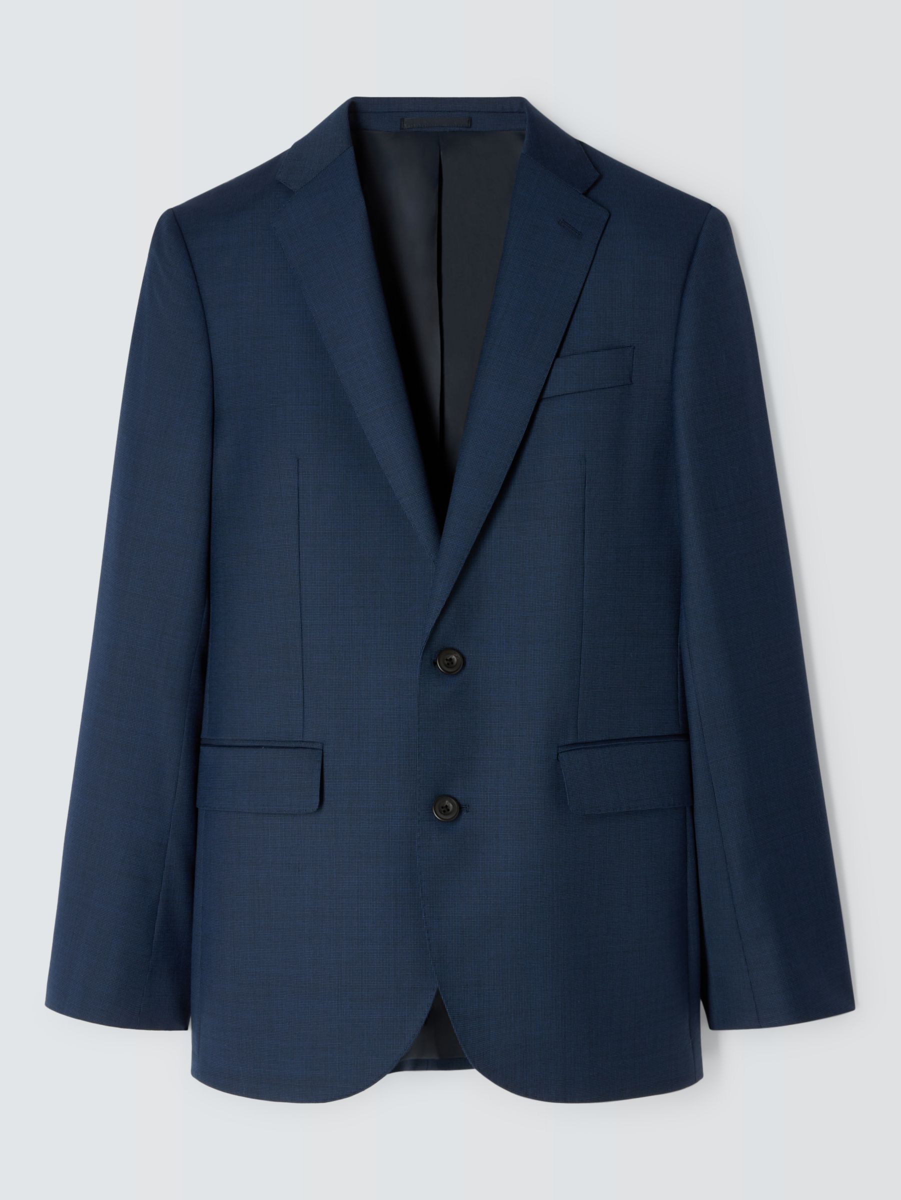 John Lewis Clarendon Regular Fit Wool Suit Jacket, Royal Blue, 38R
