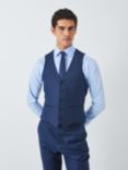 John Lewis Clarendon Wool Regular Suit Waistcoat, Royal Blue