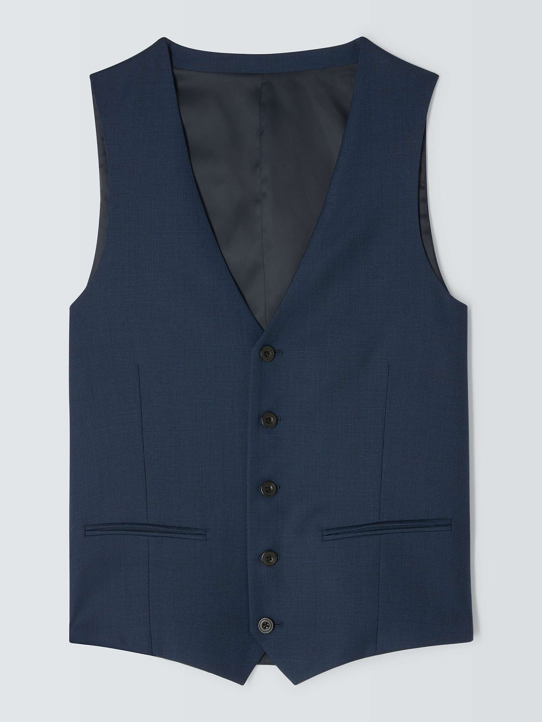 Buy John Lewis Clarendon Wool Regular Suit Waistcoat, Royal Blue Online at johnlewis.com
