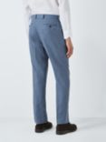 John Lewis Cambridge Linen Regular Fit Trousers, Mid Blue