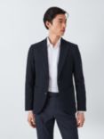 John Lewis Burford Cotton Blend Regular Fit Blazer, Navy