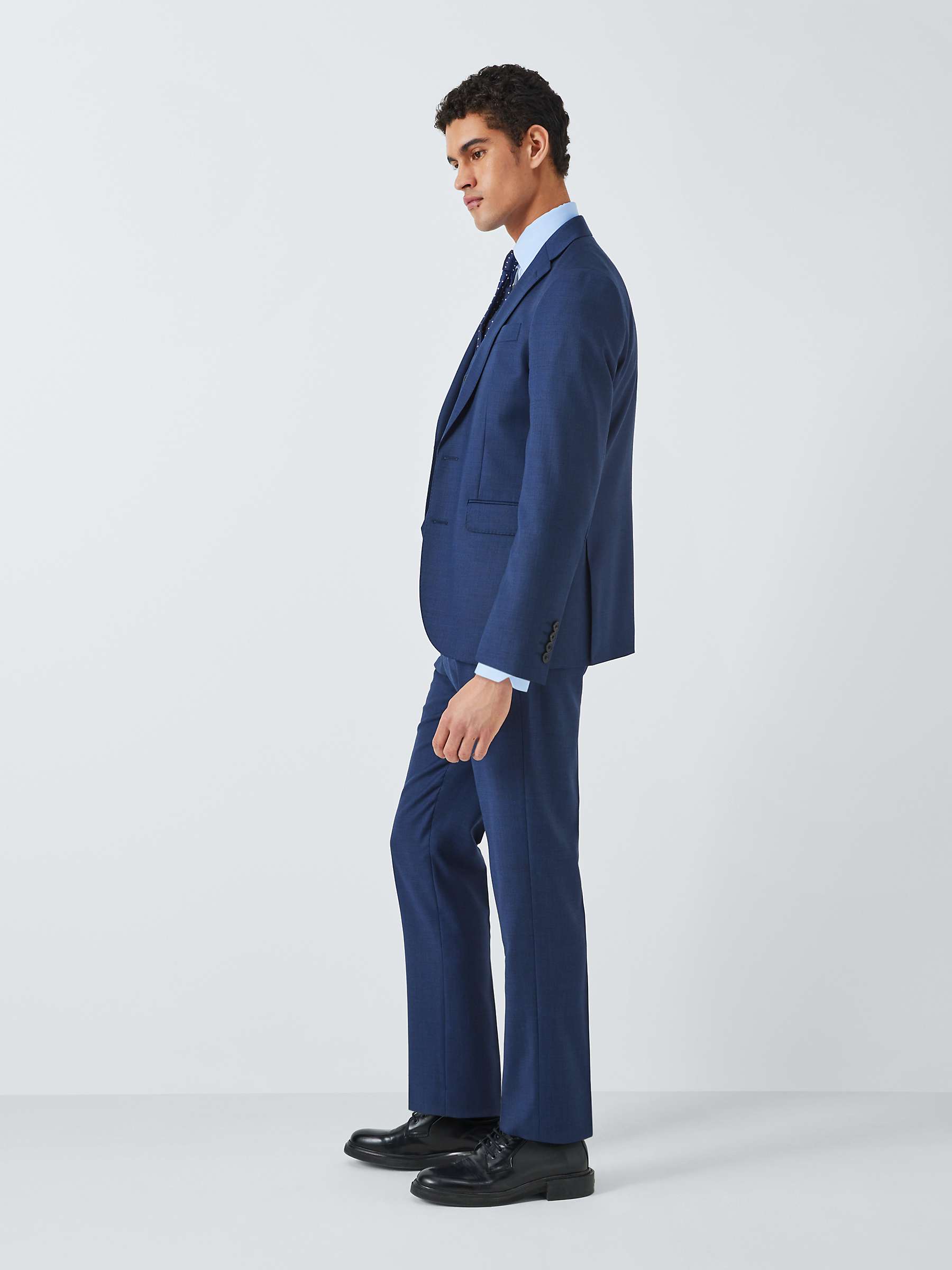 Buy John Lewis Clarendon Wool Regular Suit Trousers, Royal Blue Online at johnlewis.com