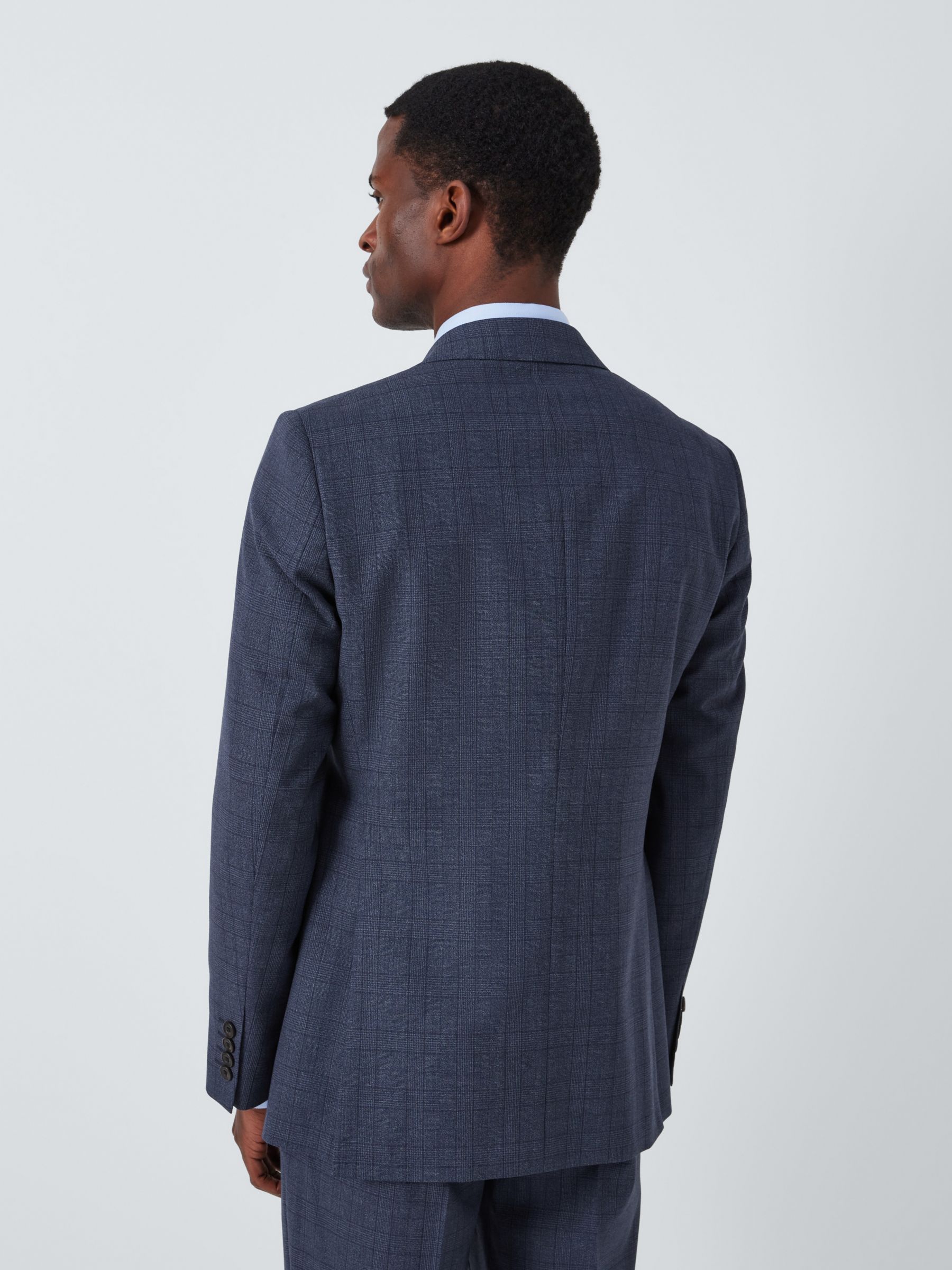 Buy John Lewis Culford Regular Fit Check Wool Suit Jacket, Navy Online at johnlewis.com