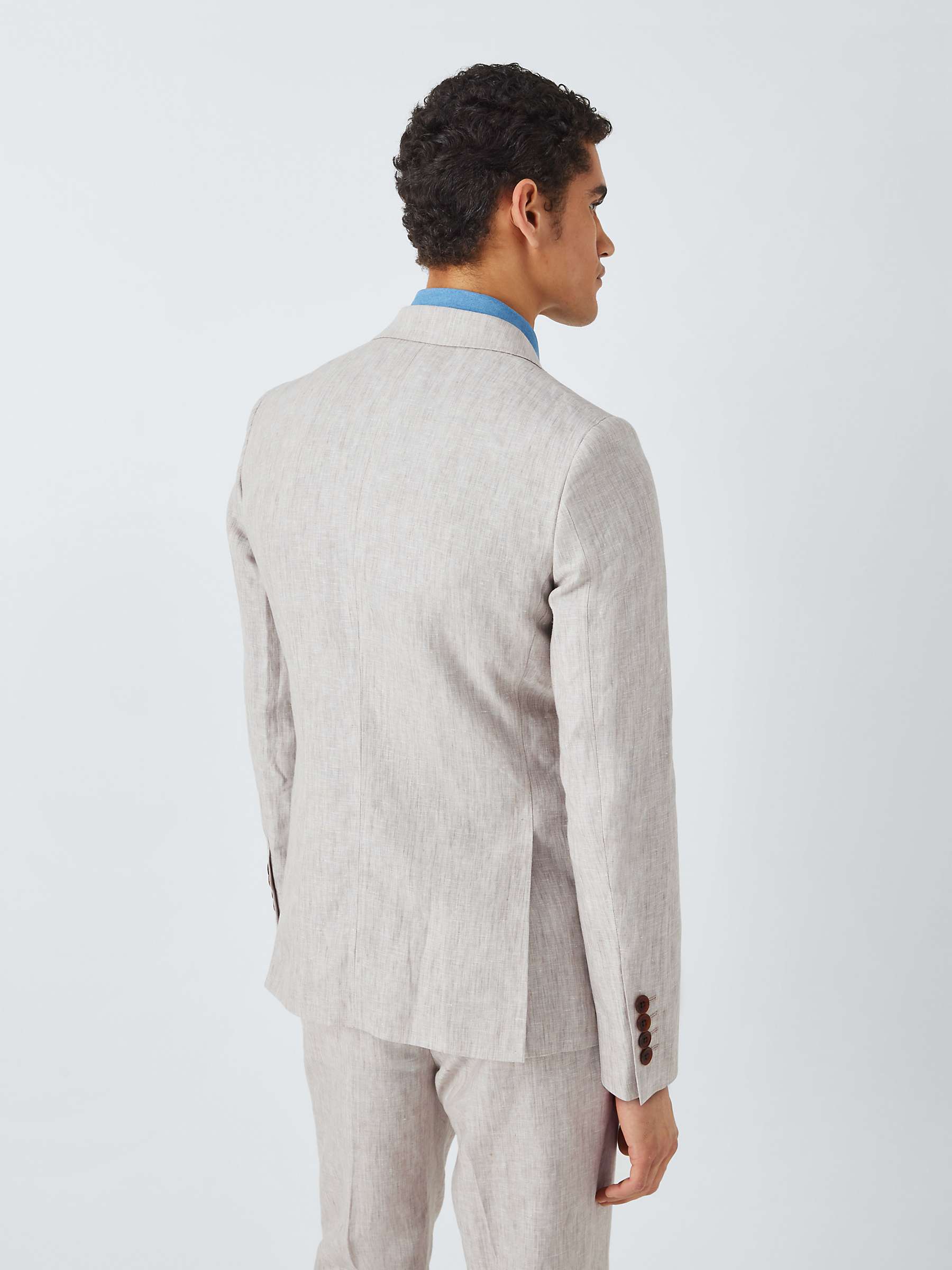 Buy John Lewis Cambridge Linen Single Breasted Regular Fit Suit Jacket, Stone Online at johnlewis.com