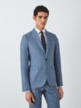John Lewis Cambridge Linen Single Breasted Regular Fit Suit Jacket, Mid Blue