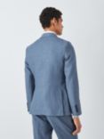 John Lewis Cambridge Linen Single Breasted Regular Fit Suit Jacket, Mid Blue