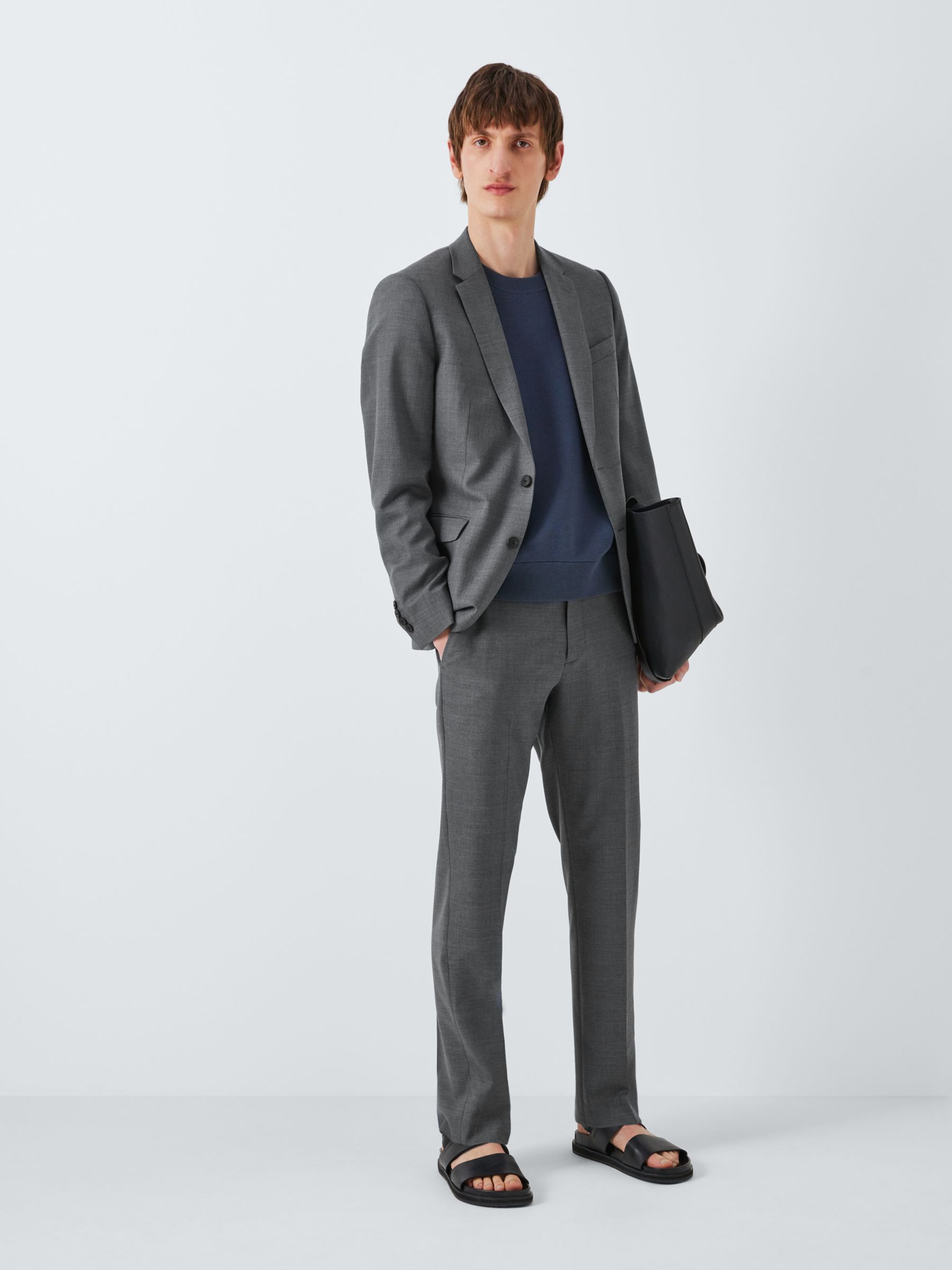 Buy Kin Finn Slim Fit Suit Jacket, Mid Grey Online at johnlewis.com