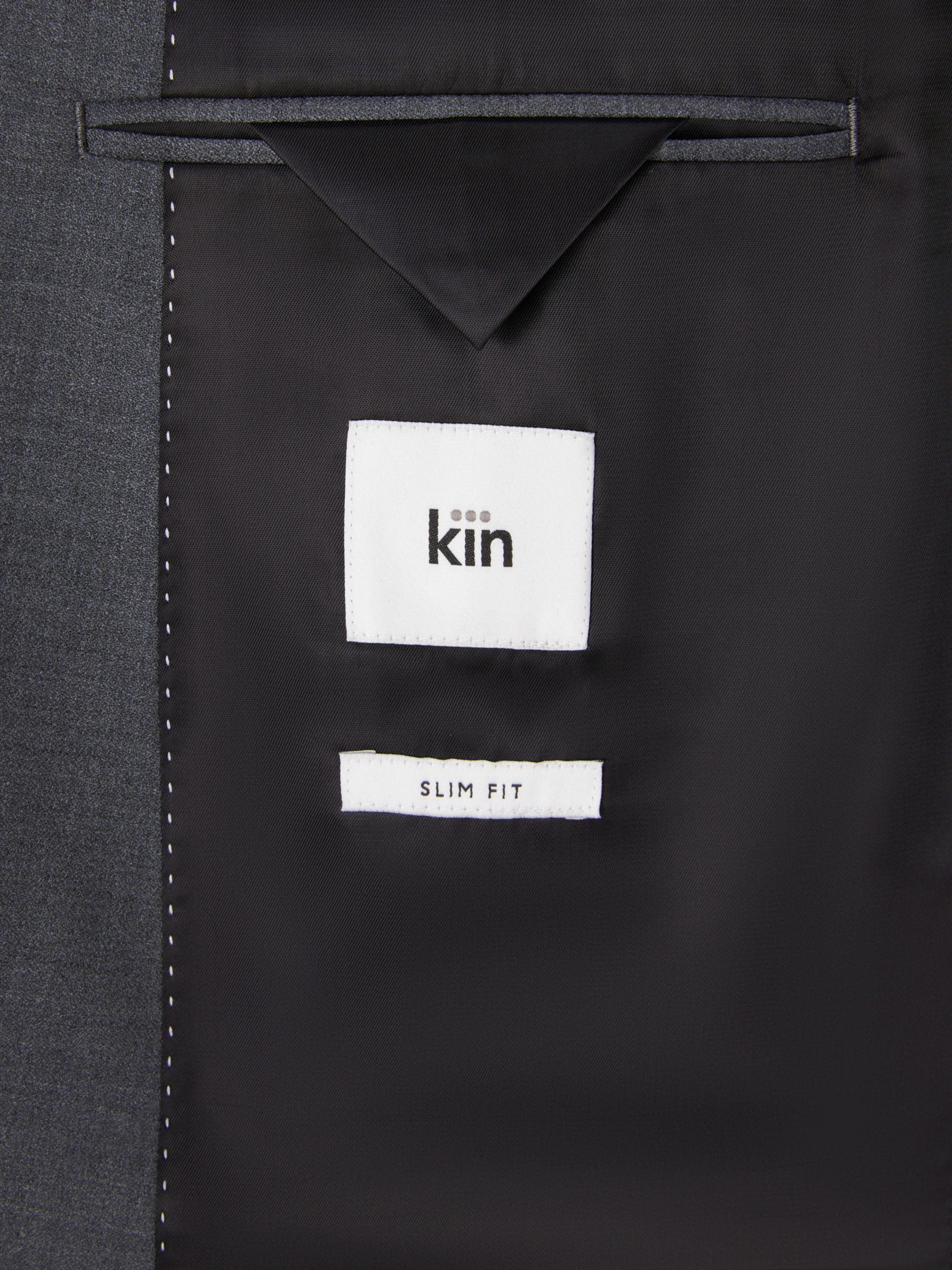 Kin Finn Slim Fit Suit Jacket, Mid Grey, 40L