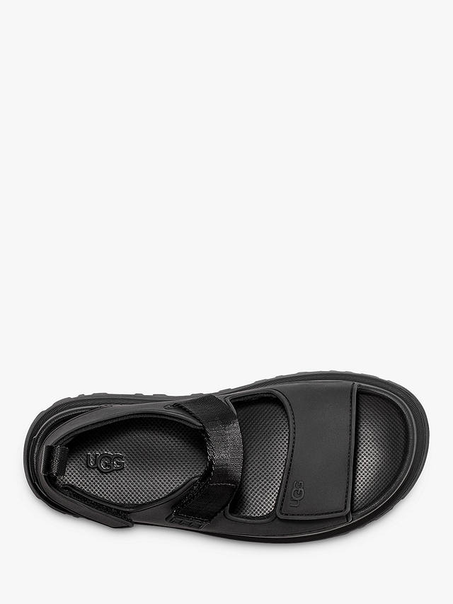 UGG Goldenglow Velcro Strap Flatform Sandals, Black