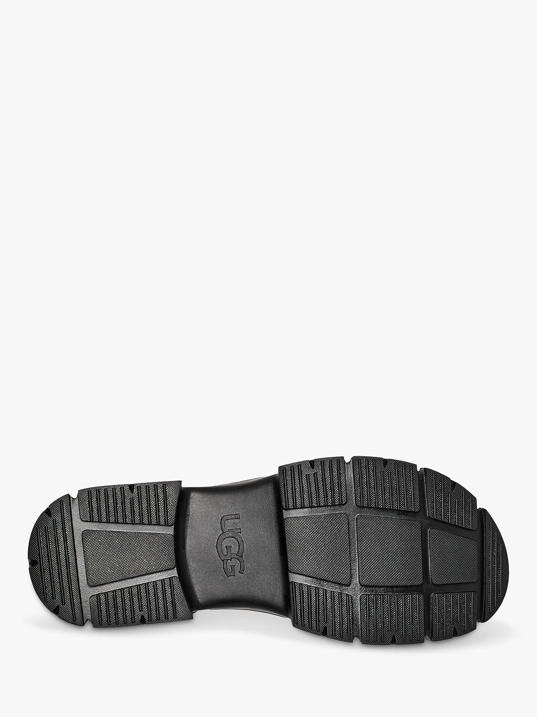 Buy UGG Ashton Nubuck Chunky Sole Sandals, Black Online at johnlewis.com