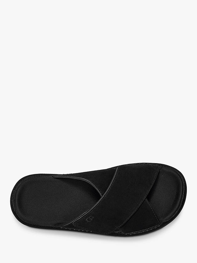 UGG Goldenstar Suede Slider Sandals, Black