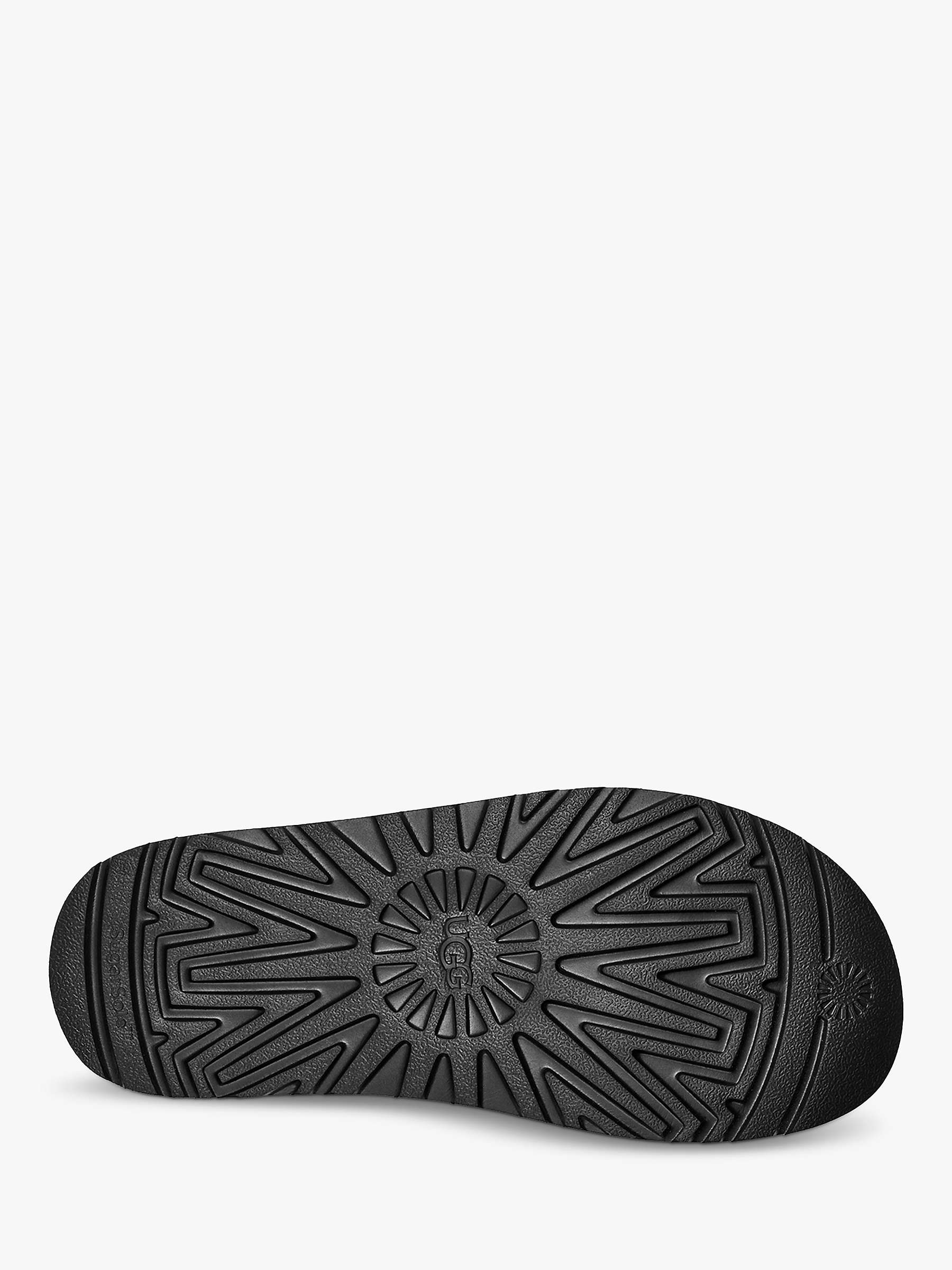 Buy UGG Goldenstar Suede Slider Sandals, Black Online at johnlewis.com