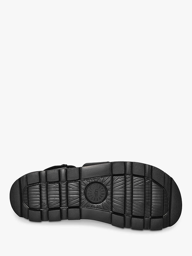 UGG Capitelle Leather Buckle Strap Sandals, Black