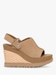 UGG Abbot Suede Platform Wedge Sandals, Sand