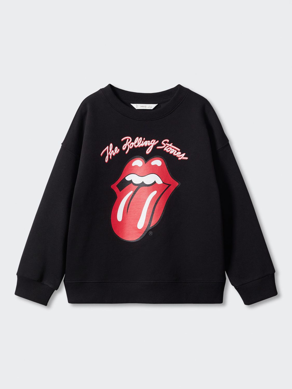 Buy Mango Kids' The Rolling Stones Jumper, Black/Multi Online at johnlewis.com
