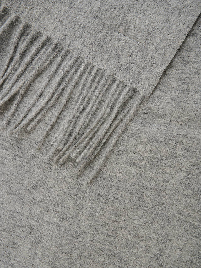 Part Two Kita Wool Scarf, Light Grey Melange