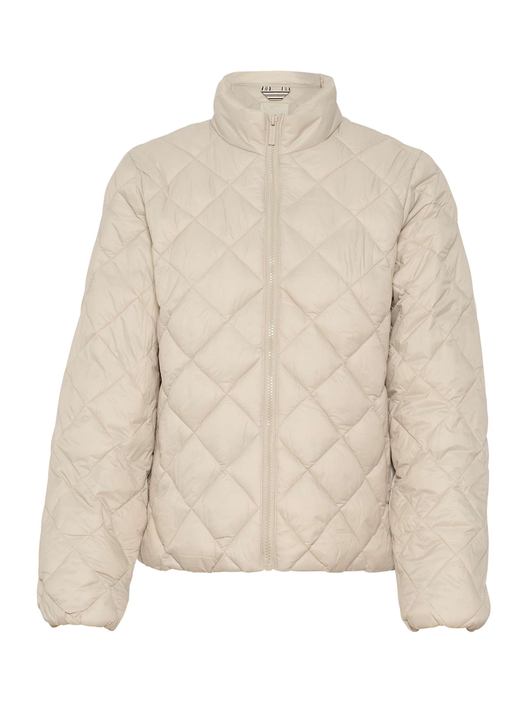 Buy Part Two Olia Padded Quilted Jacket, Silver Online at johnlewis.com