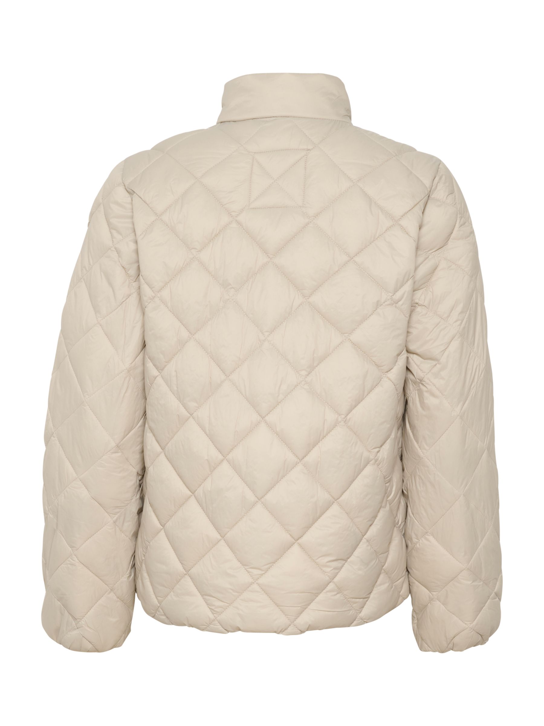 Part Two Olia Padded Quilted Jacket, Silver at John Lewis & Partners