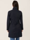 Part Two Carvin Fit & Flare Coat, Dark Navy