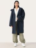 Part Two Emmy Hooded Relaxed Fit Coat, Dark Navy