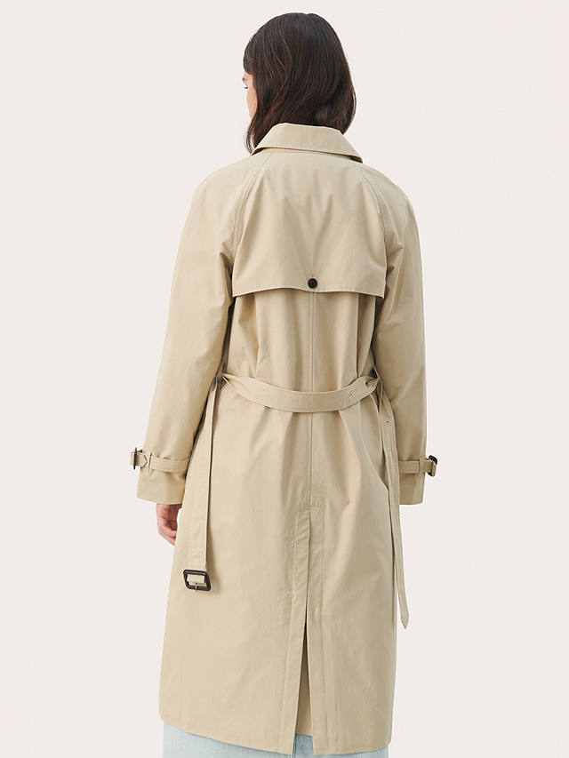 Part Two Hadia Double Breasted Trench Coat, Fields Of Rye