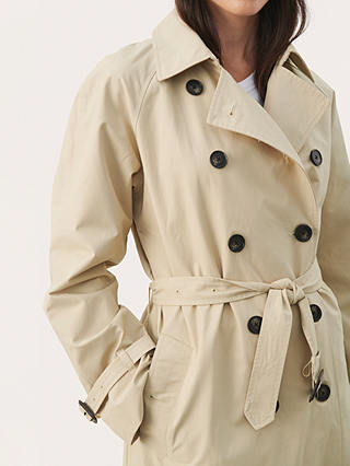 Part Two Hadia Double Breasted Trench Coat, Fields Of Rye