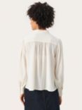 Part Two Fricka Keyhole Blouse, White Alyssum