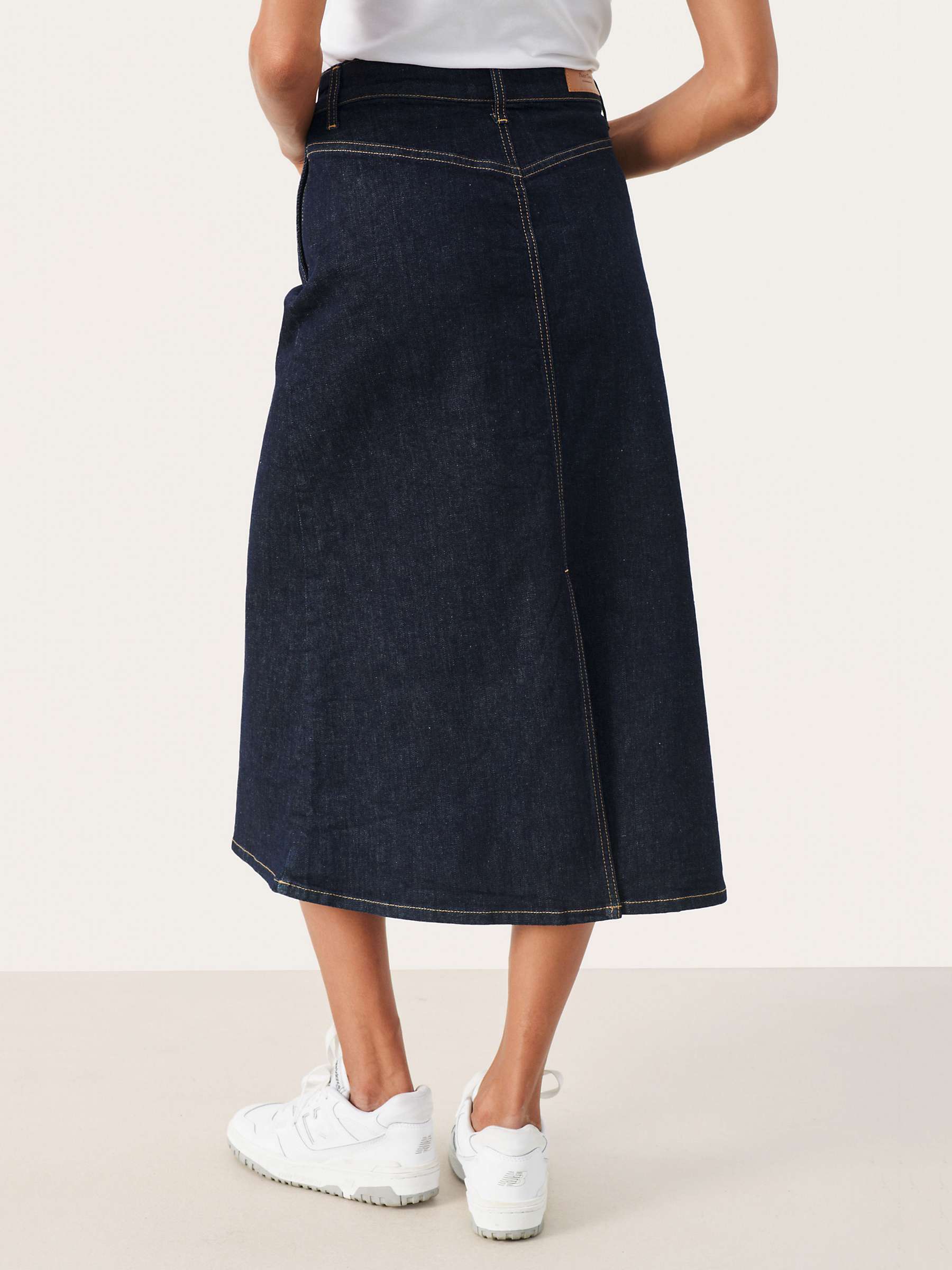 Buy Part Two Frigge A-Line Denim Skirt, Dark Blue Online at johnlewis.com
