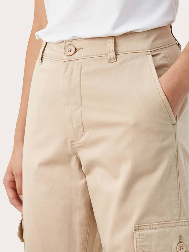 Part Two Sevens Cargo Trousers, White Pepper