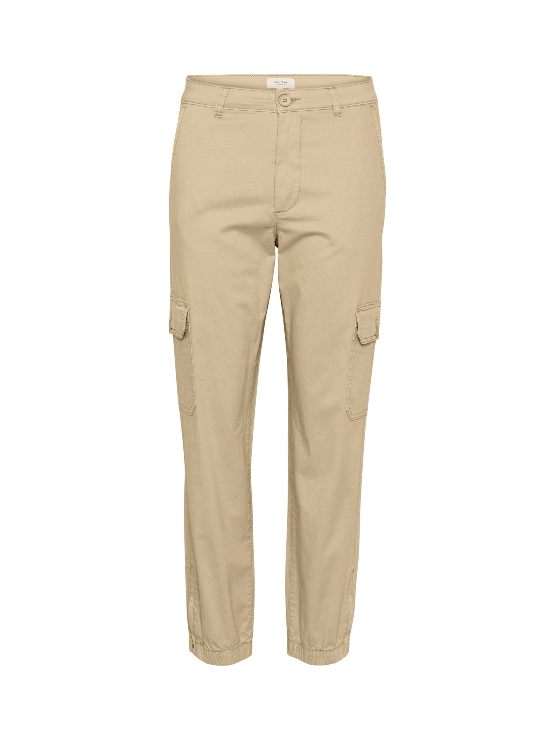 Part Two Sevens Cargo Trousers, White Pepper at John Lewis & Partners