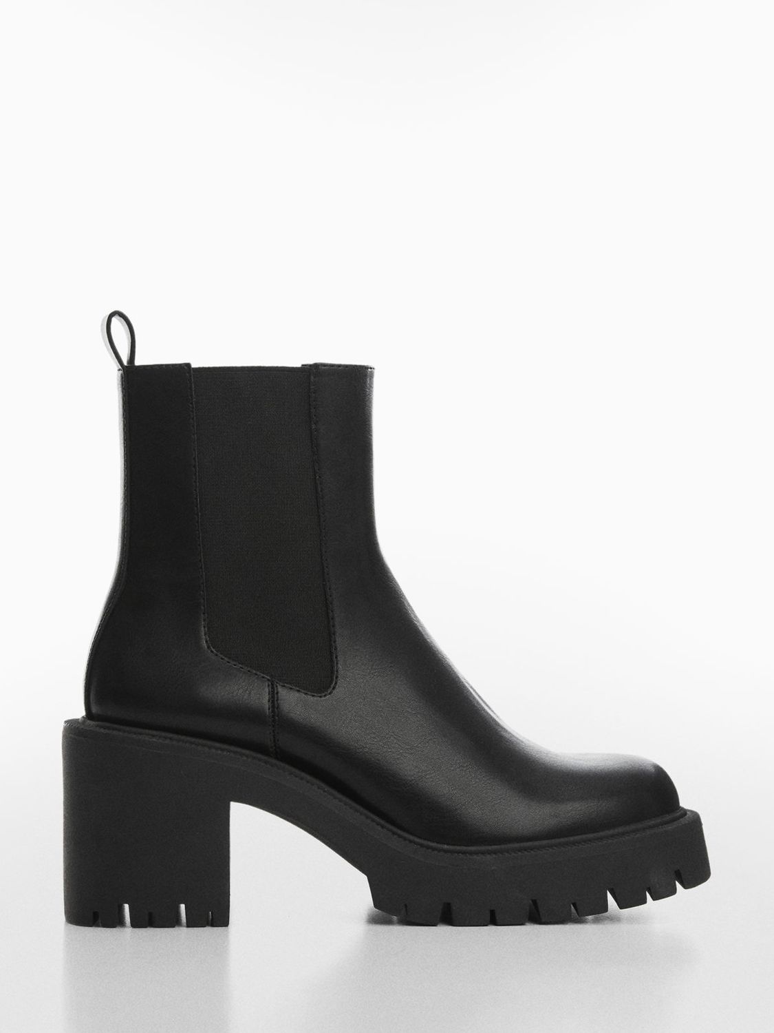 Mango Torna Ankle Boots, Black at John Lewis & Partners