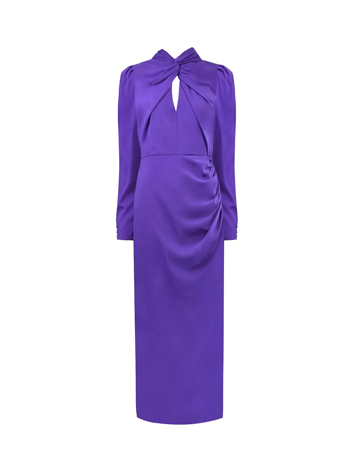 Buy Ro&Zo Allegra Purple Crepe Midi Dress, Purple Online at johnlewis.com