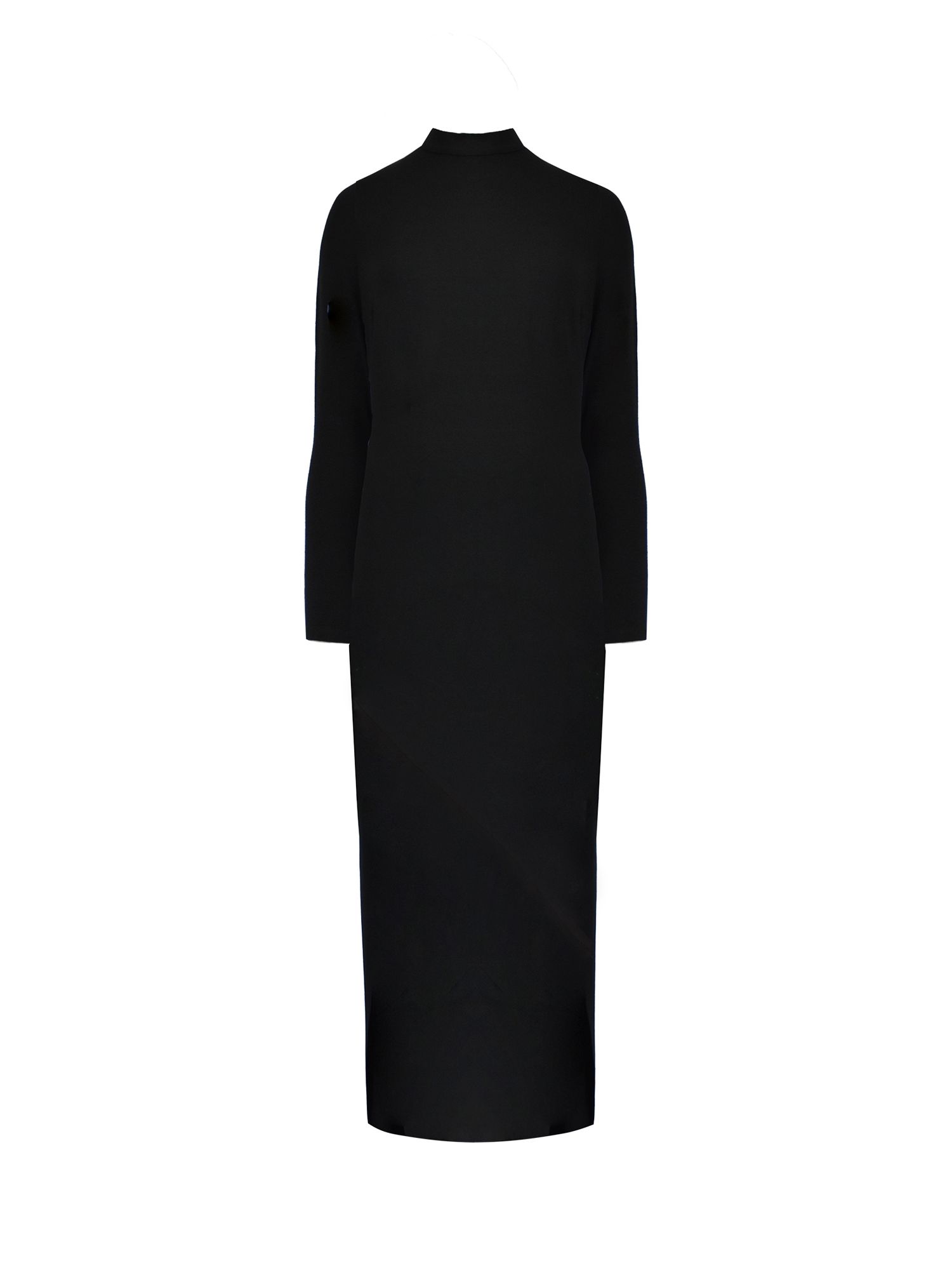 Ro&Zo Petite High Neck Maxi Dress, Black at John Lewis & Partners