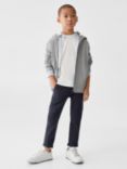 Mango Kids' Washed Cargo Trousers, Navy