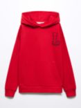 Mango Kids' Leader Hooded Sweatshirt, Red