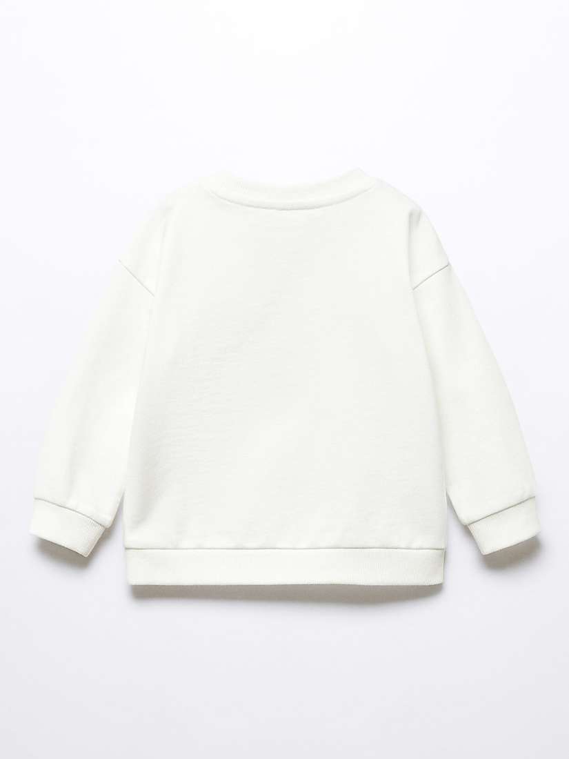 Buy Mango Baby Outside Sweatshirt, Natural White Online at johnlewis.com