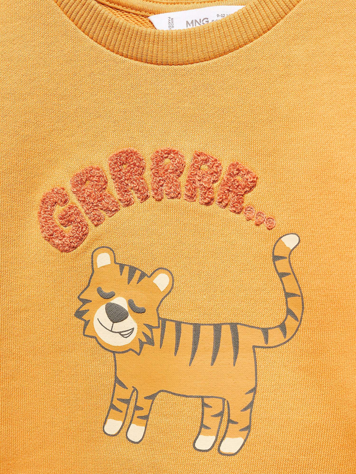 Buy Mango Baby Tiger Jumper, Yellow Online at johnlewis.com