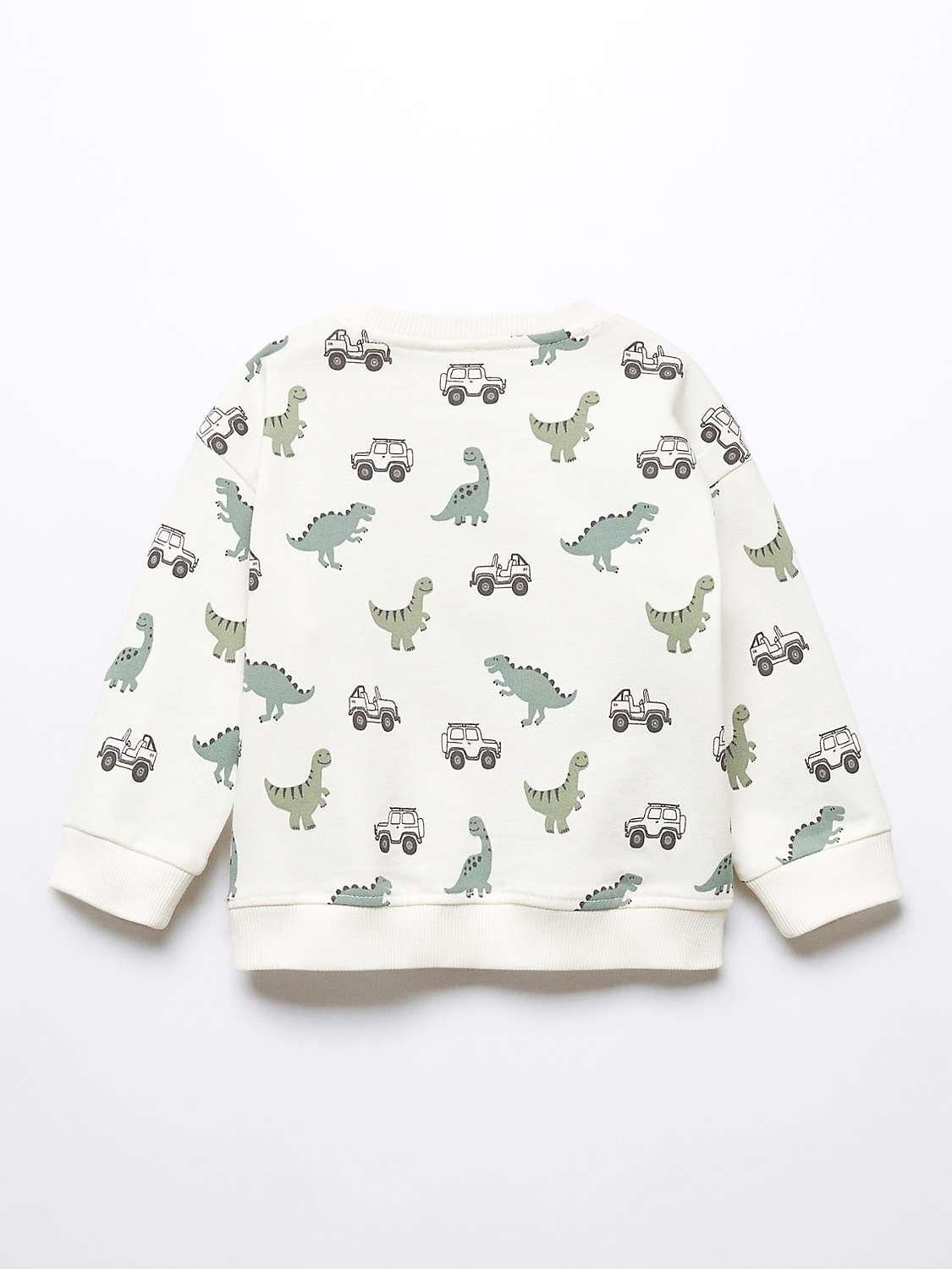Buy Mango Baby Dino Print Sweatshirt, Natural White Online at johnlewis.com