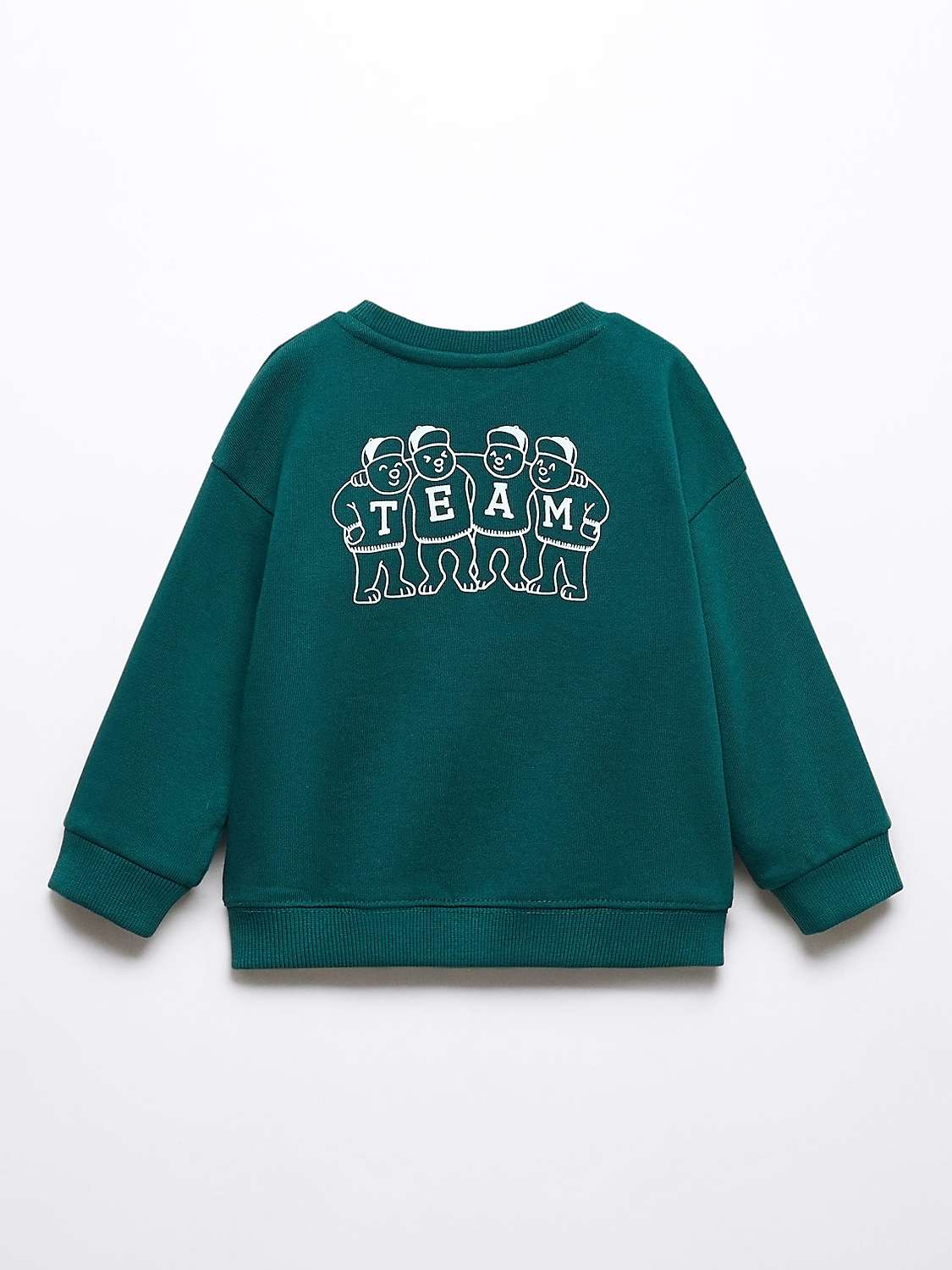 Buy Mango Baby Team Print Sweatshirt, Dark Green Online at johnlewis.com
