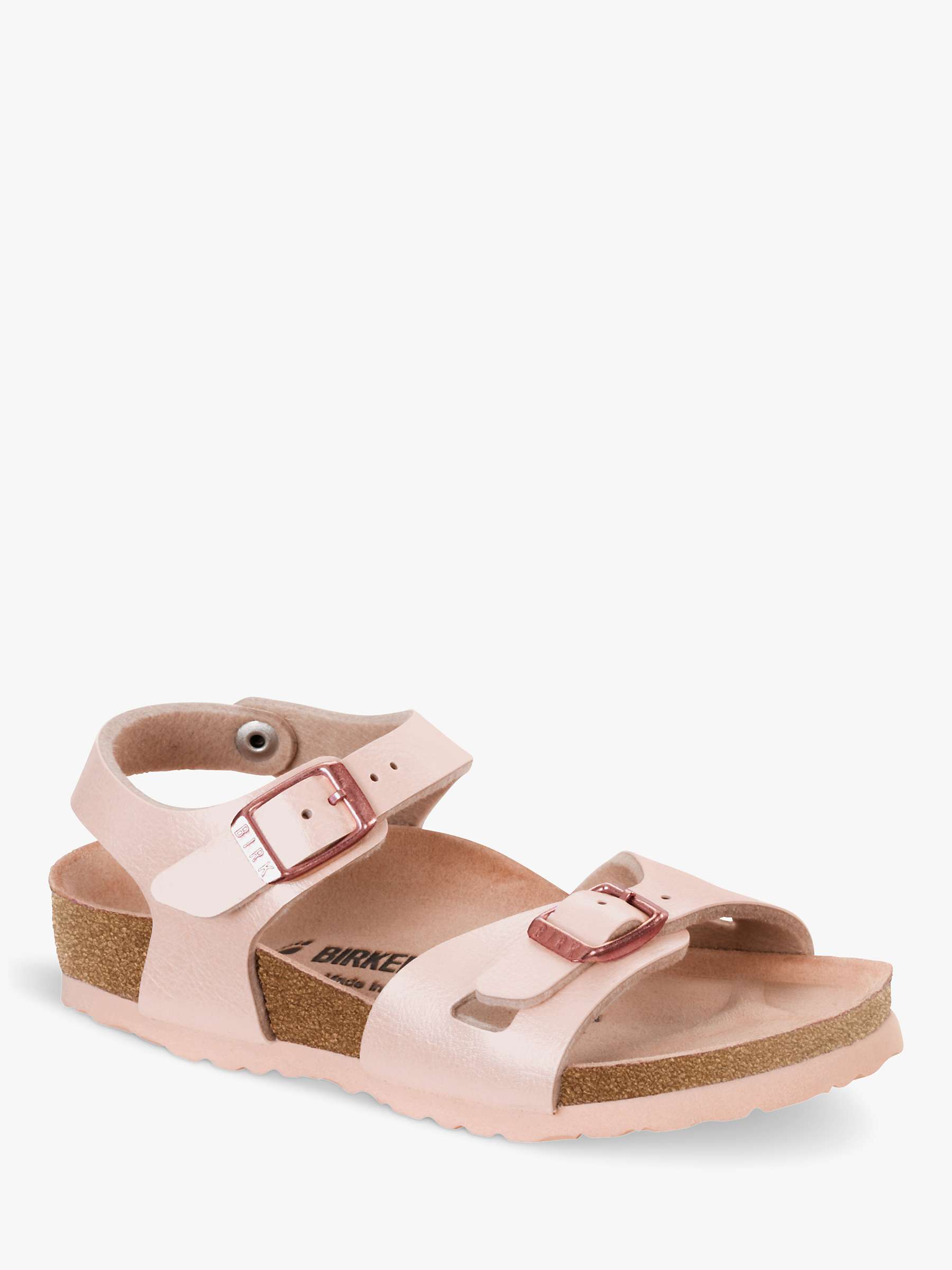 Buy Birkenstock Kids' Rio Sandals, Light Pink Online at johnlewis.com