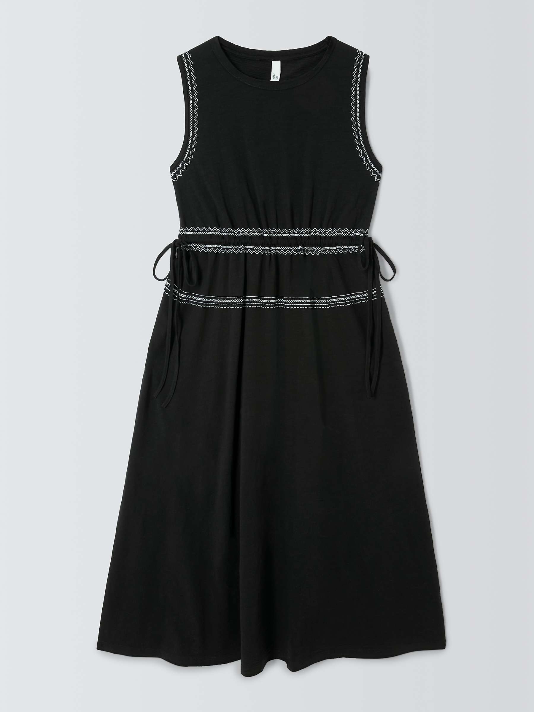 Buy AND/OR Stella Embroidered Jersey Dress Online at johnlewis.com