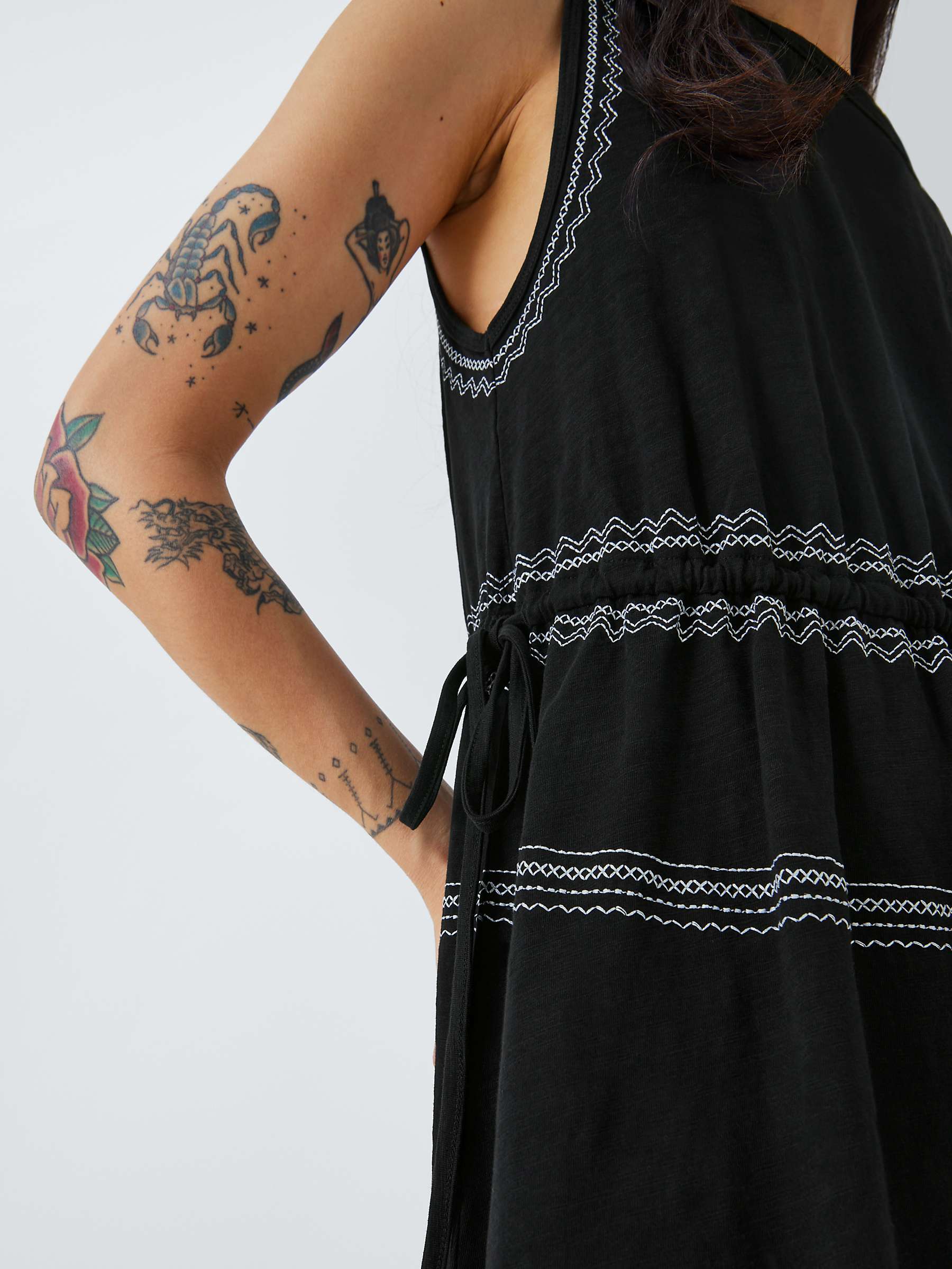 Buy AND/OR Stella Embroidered Jersey Dress Online at johnlewis.com