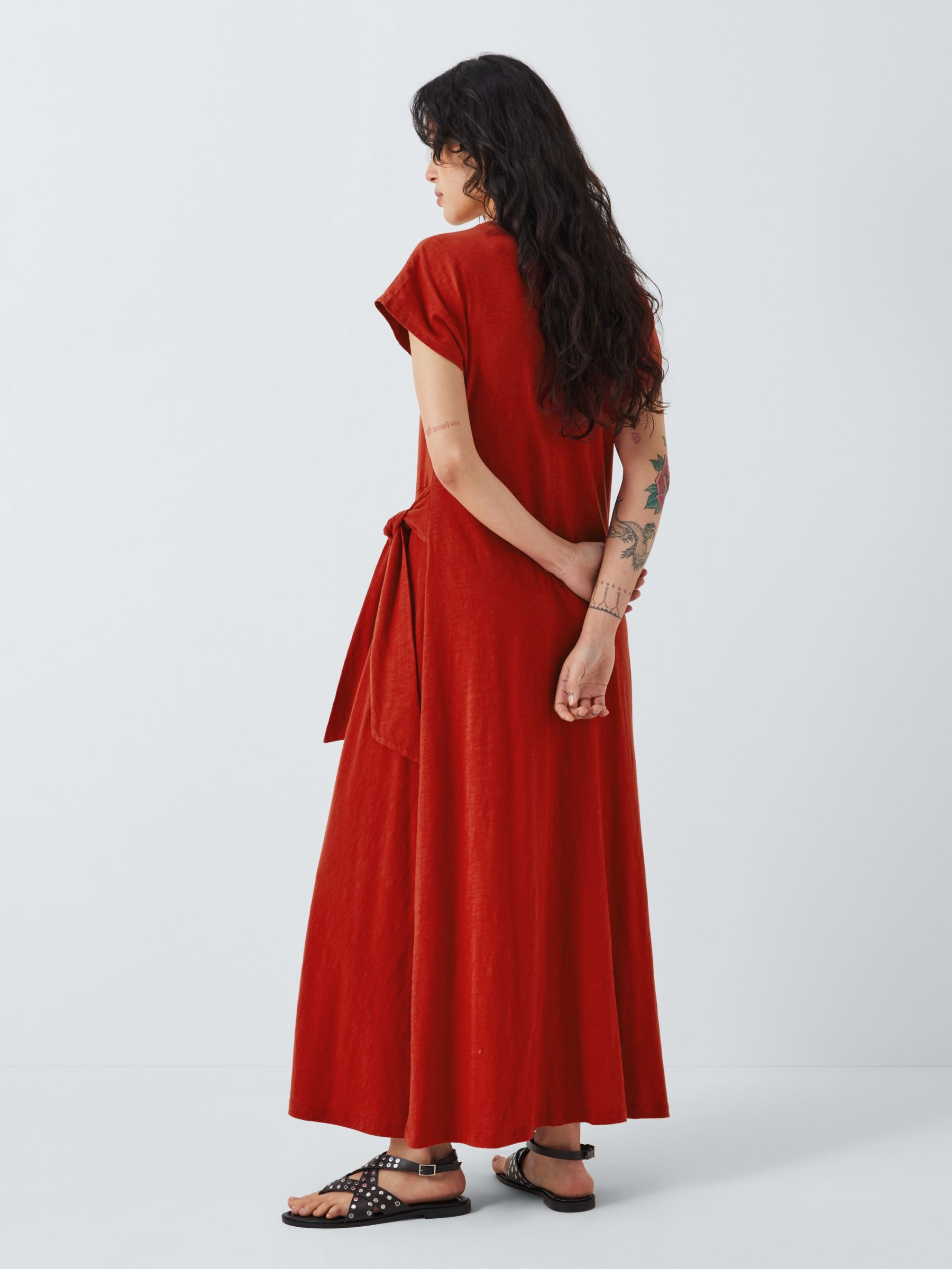 Buy AND/OR Luna Tie Waist Dress, Rust Online at johnlewis.com