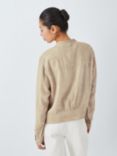AND/OR Nadia Linen Blend Bomber Jacket, Stone